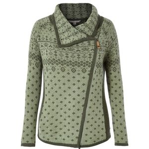 Autumn Pine Zip Cardigan